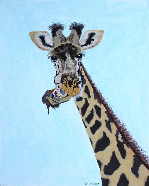 Beaky Dental Technician - acrylic - Lou Anderson Beaky Dental Technician - acrylic - Lou Anderson